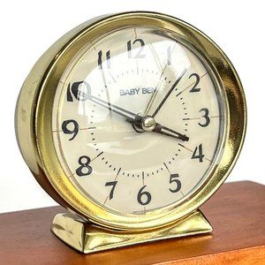 Vintage Westclox Bedside Alarm Clock | Baby Ben w/ Battery Works Great EUC
